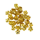 50 шт.лот 8 мм Золотой 3D металлический цветок разделитель бусины шапки DIY ювелирные изделия в поисках