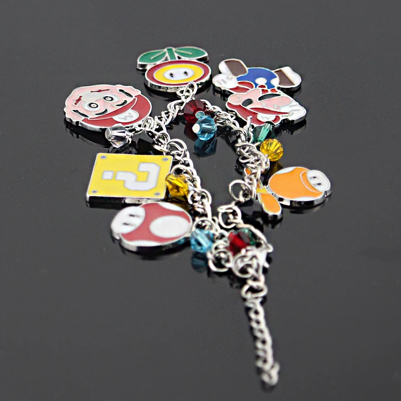 Bracciale Супер Марио браслет BROS nintendo videogioco игры жаба Луиджи видеоигры gioco Ассорти металлический Шарм-браслет
