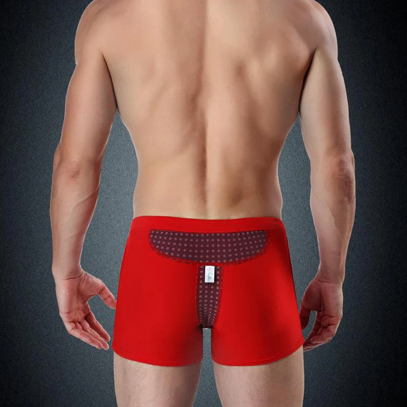 New silver containing fiber underwear mens 15 magnetics soft infrared healthy and breathable underpants male big size