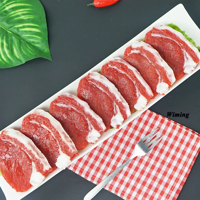ПВХ искусственная высокая имитация поддельного мяса модели продуктов питания для детские игрушки для кухни домашний декор искусственные продукты