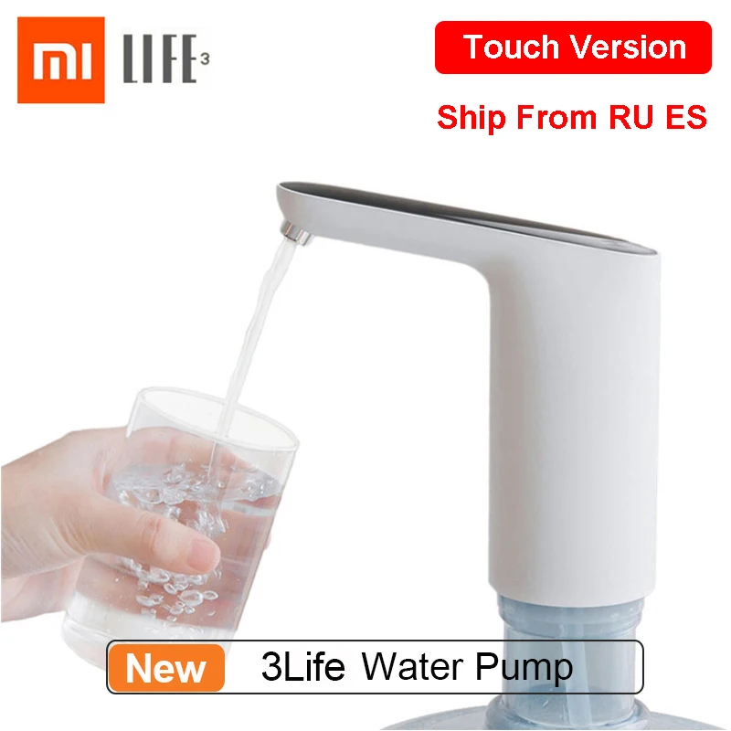 

Автоматический насос для воды XIAOMI Mijia 3LIFE, USB мининасос с сенсорным выключателем, беспроводной электрический диспенсер для воды с аккумулято...