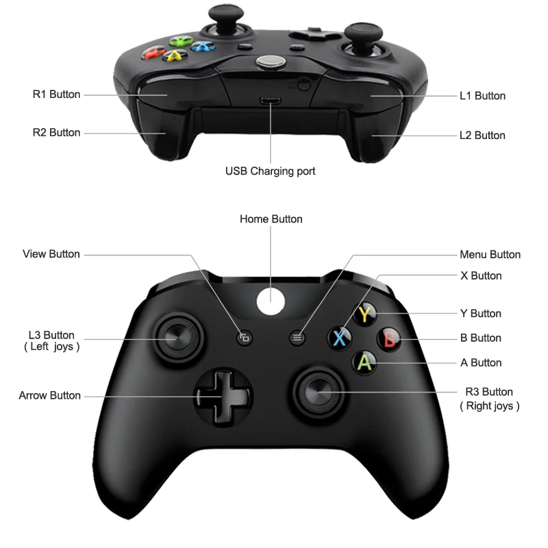 

Wireless/Wired Gamepad For Xbox One Controller For Xbox One S Console Joystick For X box One Gamepad For PC PS3