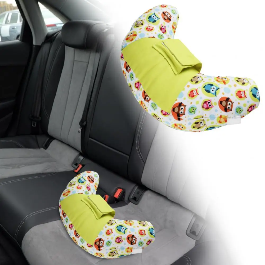 

Удобный регулируемый подголовник из полипропилена и хлопка для салона автомобиля, детская подушка для сна для автомобиля