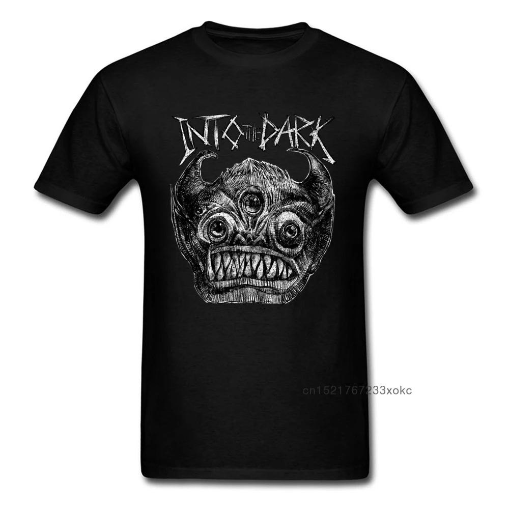 

The Face Of Death T Shirt Demon Devil T-shirt Evil Dead Monster Clothing Men Horror Goth Tshirt Black Tops Cotton Tees