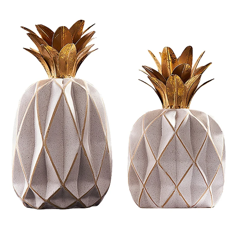 

Pineapple Style Shaped Resin Decorative Crafts Living Room Desktop Home Decor Accessories Art Gift