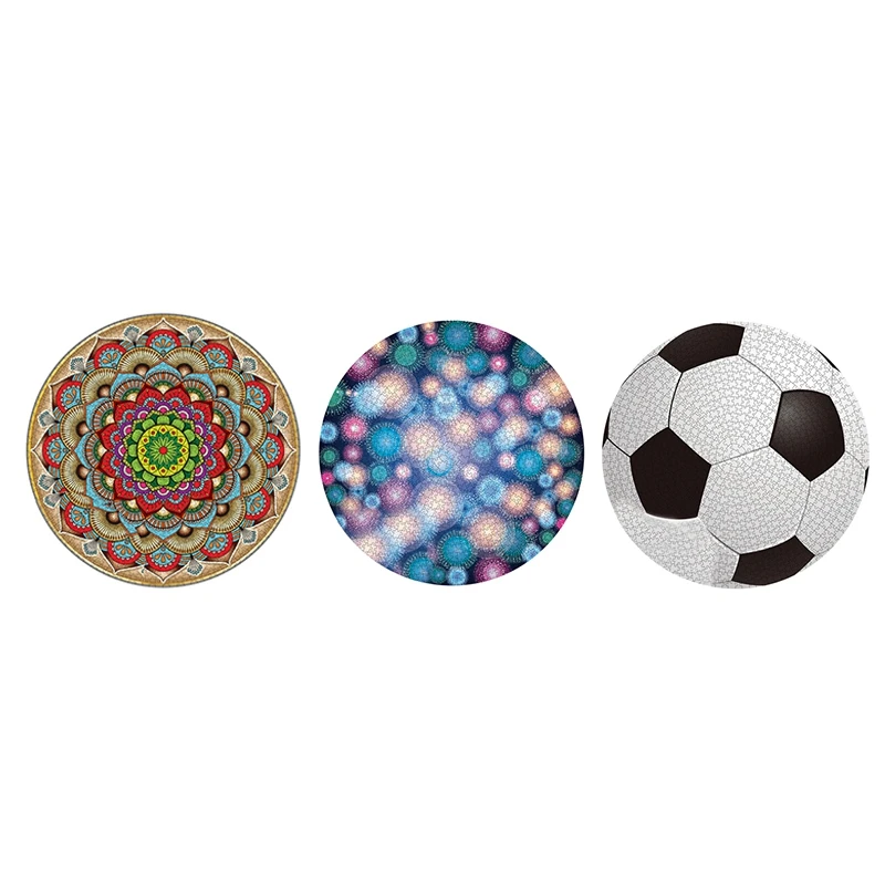 

1000 Pcs/Set Round Geometric Photo Puzzle Adult Kids DIY Educational Reduce Stress Toy Jigsaw Puzzle Paper