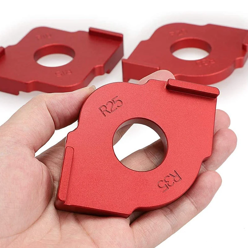 Set of 3 Radius Jig Router Templates Aluminium Alloy Routing Rounded Corners R10 R15 R20 R25 R30 R35 | Инструменты