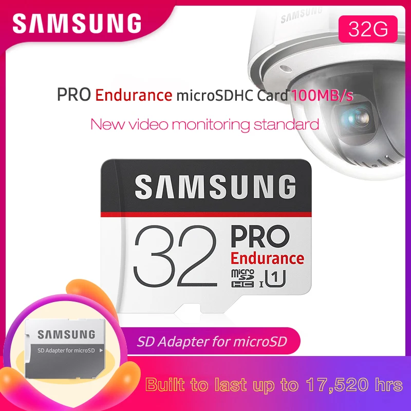 SAMSUNG PRO выносливость Microsd 32 ГБ Micro SD карта 64 Гб SDHC класс 10 128 SDXC высокое качество C10