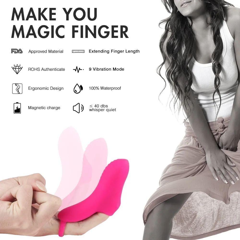 G-spot Finger вибратор Мощный Стимулятор клитора мульти-скорость Usb перезаряжаемые