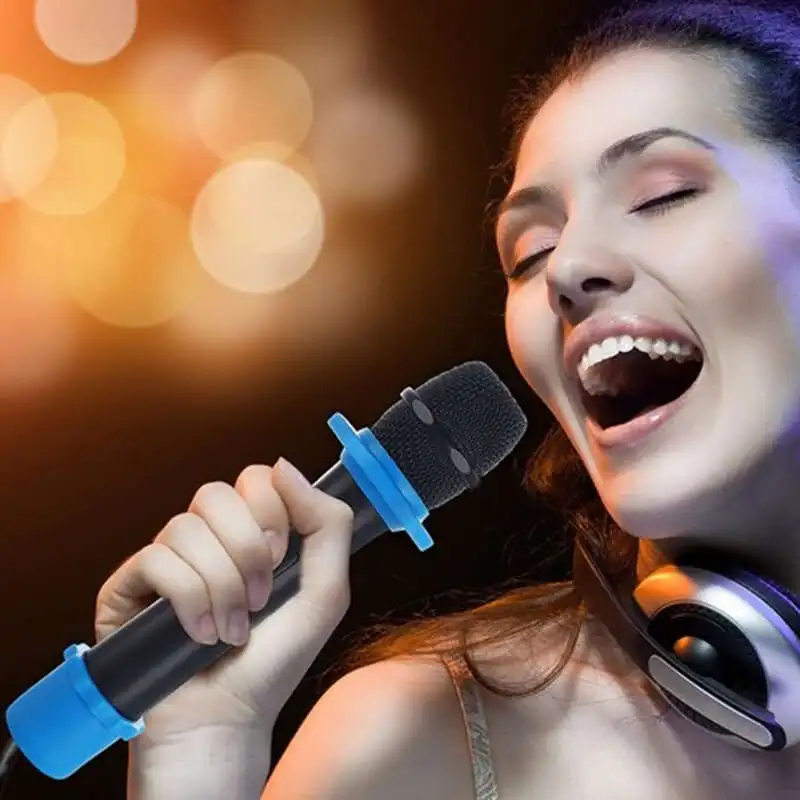 Силиконовый нескользящий чехол для микрофона 1 комплект|Аксессуары микрофонов| |