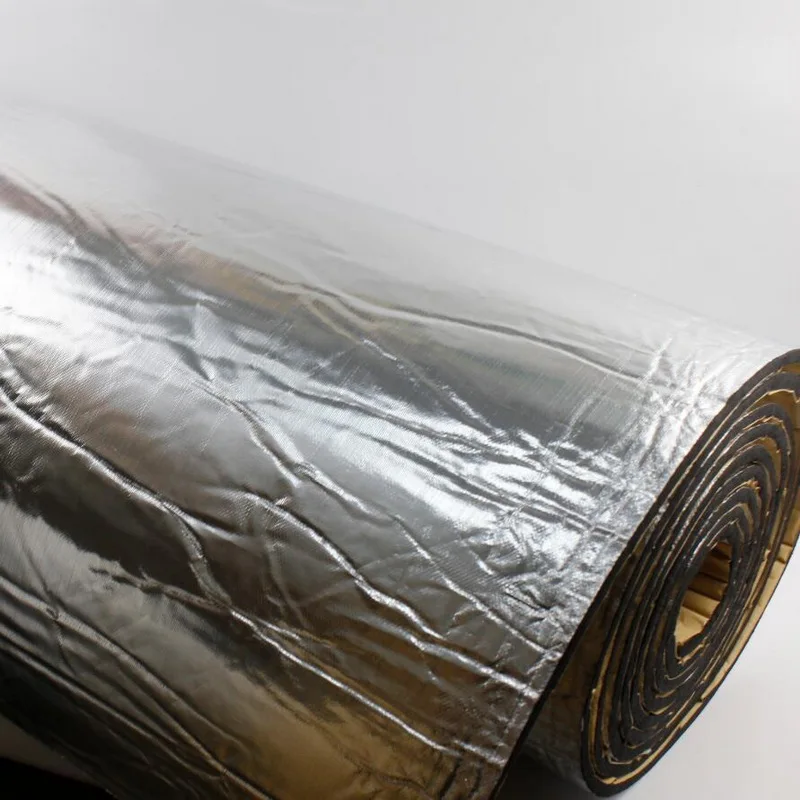 

15 sqft Car Sound Deadener Mat Noise Bonnet Insulation Deadening Hood Engine Firewall Keep warm Aluminum Foam Sticker Universal