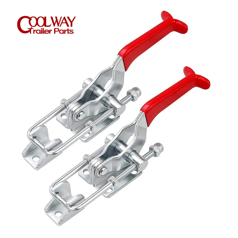 2PCS Metal Lever Latch Fastener Adjustable Quick Release Pull Toggle Clamps Door Cabinet Box Case Trailer Parts | Автомобили и