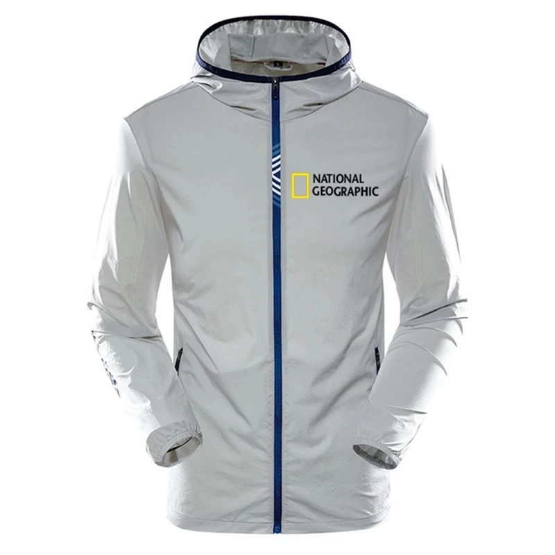 

Новинка 2021, летняя модная мужская одежда National Geographic для защиты от солнца, уличная спортивная велосипедная рыболовная куртка