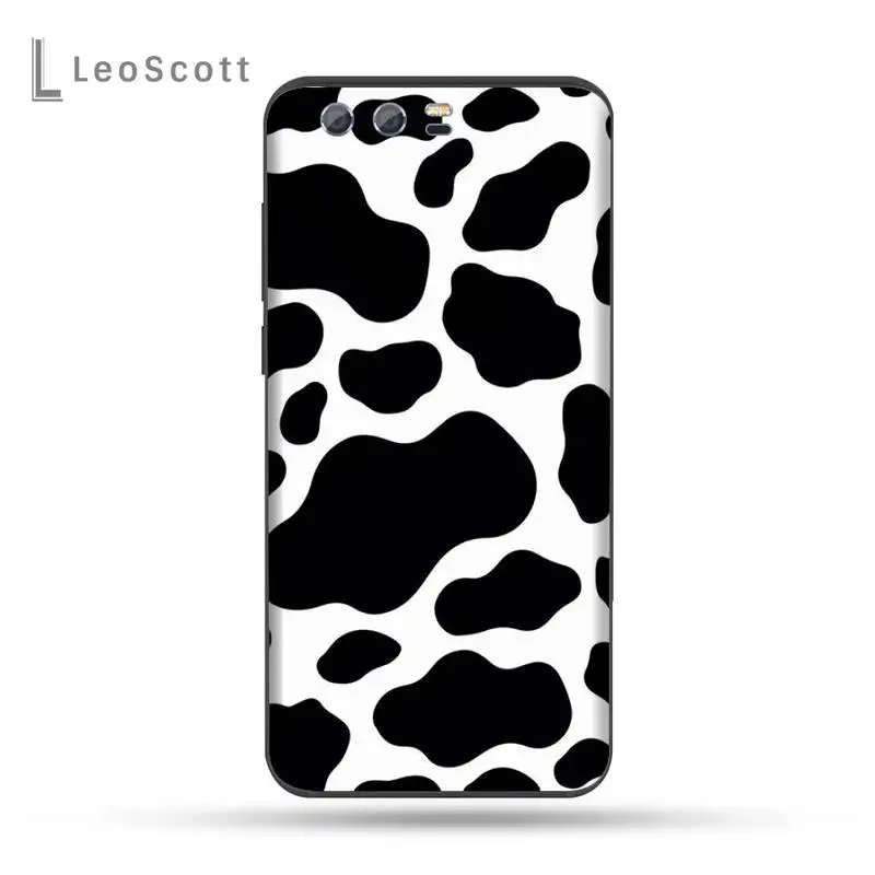 

Cow Milk Black White Phone Cases For Huawei Honor view 7a5.45inch 7c5.7inch 8x 8a 8c 9 9x 10 20 10i 20i lite pro
