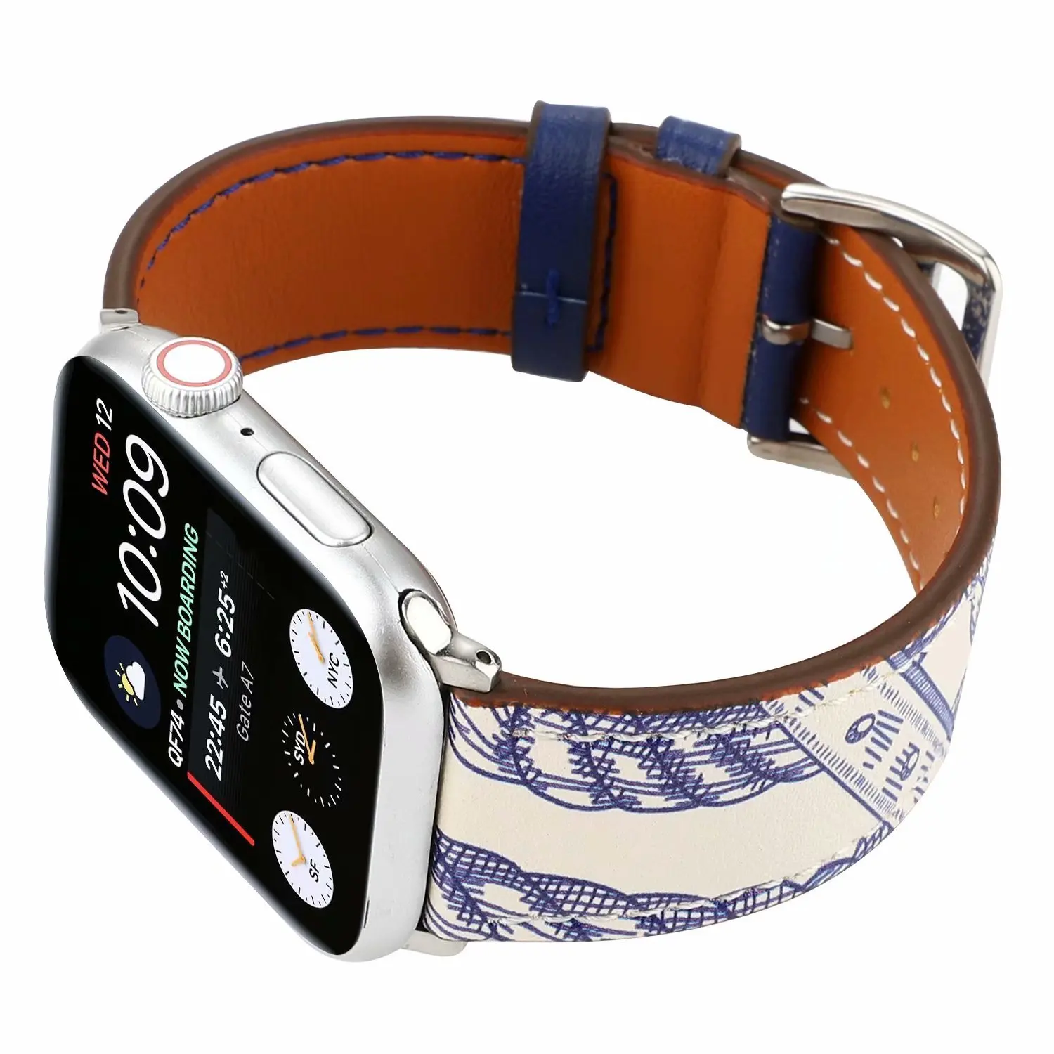 Высококачественная кожаная Петля для iWatch 40 мм 44 мм спортивный ремешок для Apple watch 42 мм 38 мм Серия 1 2 3 4 5