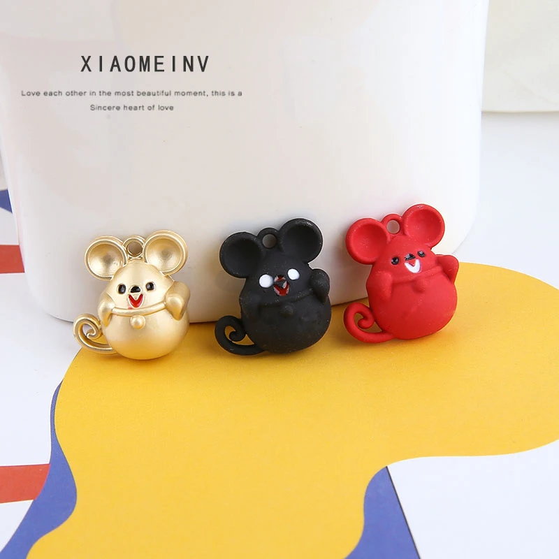 10 шт. Мультяшные серьги в виде мышей для женщин и девочек милые с мышкой