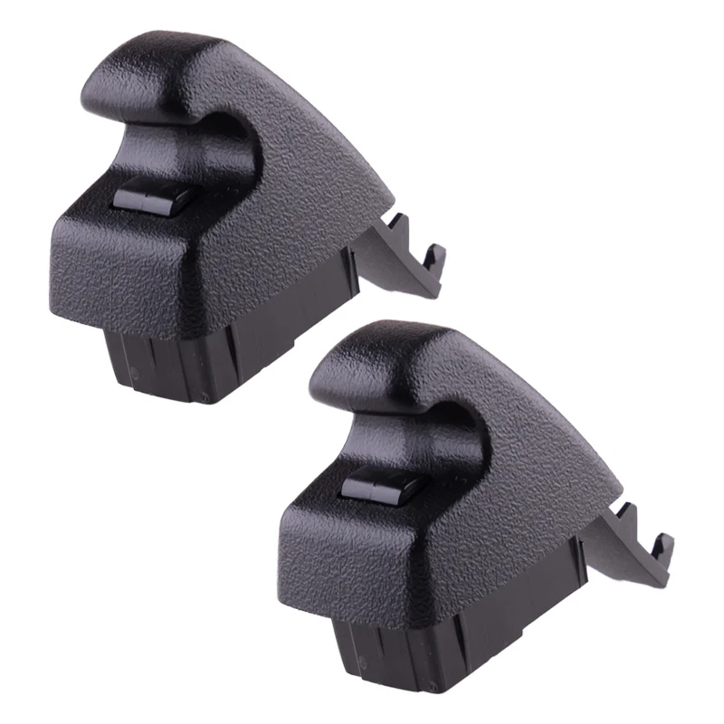 

2pcs 13293394 Black Car ABS Sun Visor Support Retainer Clip Holder Bracket Hook 15877013 Fit for GM Cadillac 15824912
