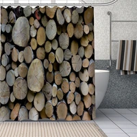 custom 3d old wood shower curtains diy bathroom curtain fabric washable polyester for bathtub art decor drop shipping