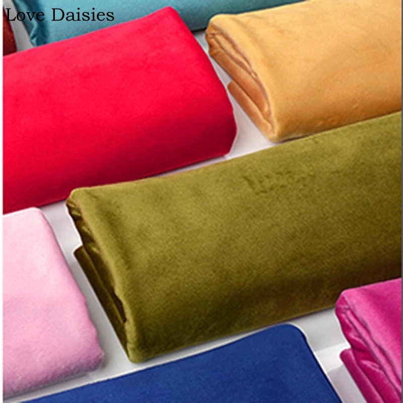 Бархатная однотонная мягкая удобная ткань для домашней одежды своими руками и