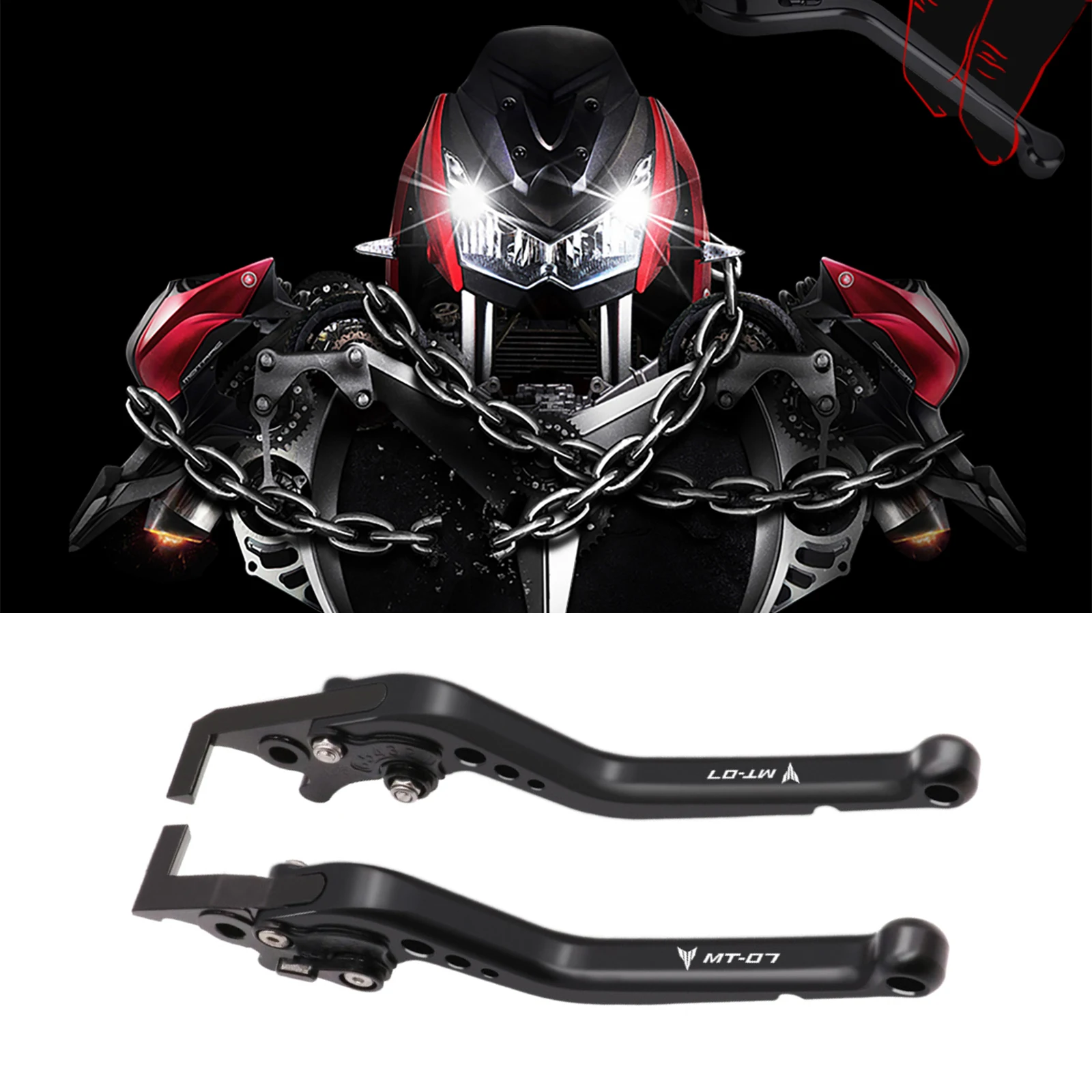 

Новый мотоциклетный рычаг, нержавеющий короткий тормозной клатч, набор рычагов сцепления, удобная ручка тормоза мотоцикла для Yamaha
