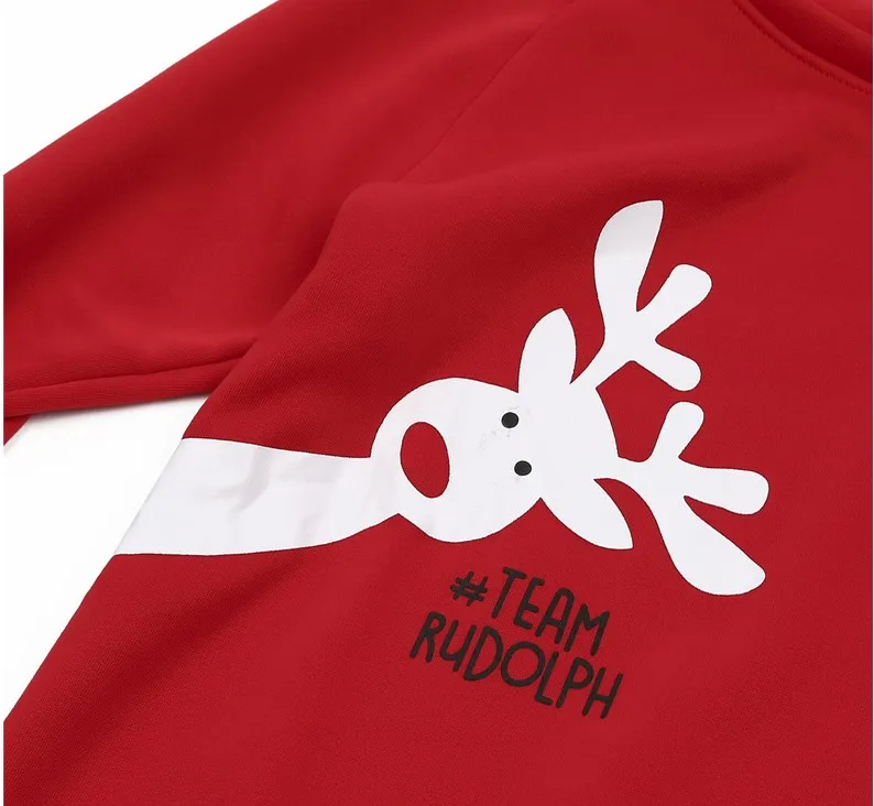 

New Family Matching Children Clothing Christmas Sweaters Deer Print Family Parent-child Suit Printing Cotton Sweater
