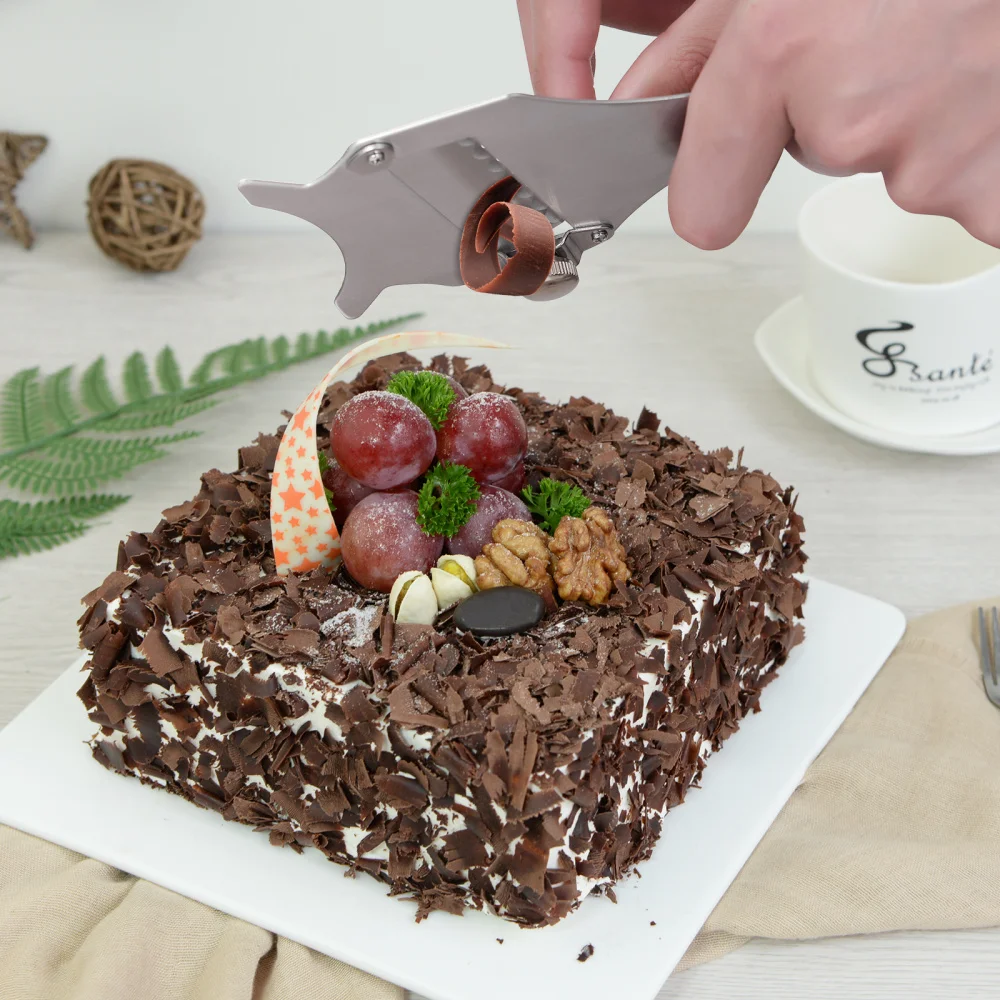 

BESTONZON 2pcs Chocolate Truffle Planer Stainless Steel Truffle Slicer Cheese Shaver Portable Kitchen Gadget for Home Kitchen Re