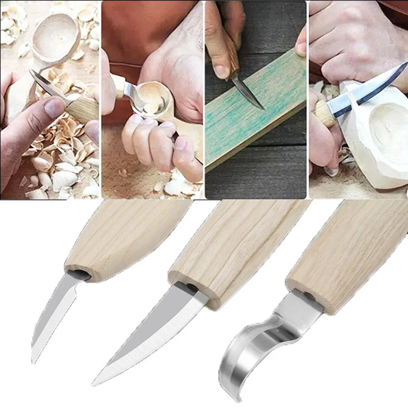 2/5 шт./компл. нож из нержавеющей стали для резьбы по дереву DIY художественное