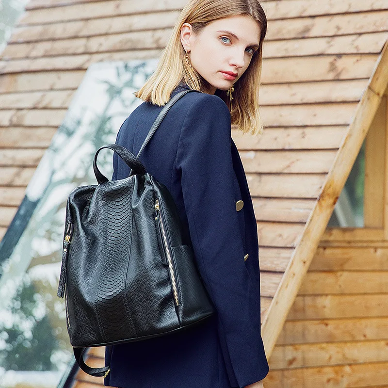 ALNEED женские рюкзаки из натуральной кожи для девочек сумка на плечо женская