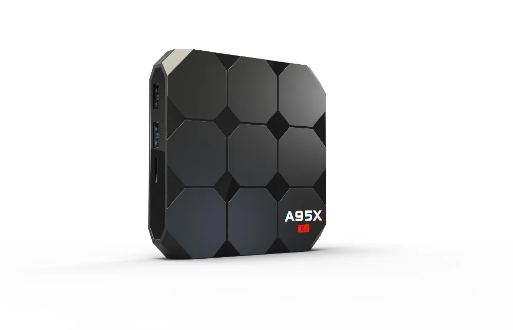 A95X R2 Smart tv Box Android 7 1 четырехъядерный процессор Amlogic S905W 2 ГБ DDR3 16 Гб rom телеприставка 4