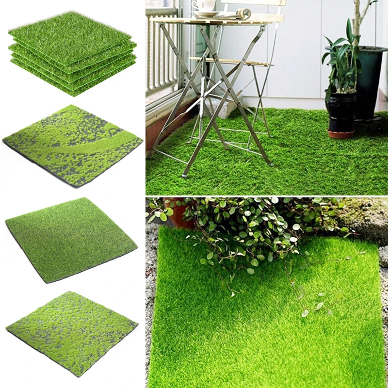 

15cm/30cm Artificial Grassland Simulation Moss Lawn Turf Fake Green Grass Plants Mat Carpet DIY Micro Landscape Home Floor Decor