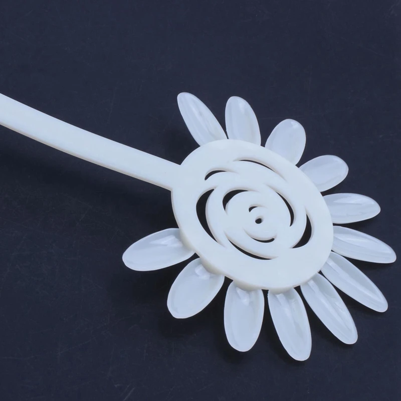 120 Pcs UV False Nail Art Design Tips Display Practice Wheel &amp 1 Wooden Hair Comb Natural Comb(Flower-Wide Tooth) | Красота и