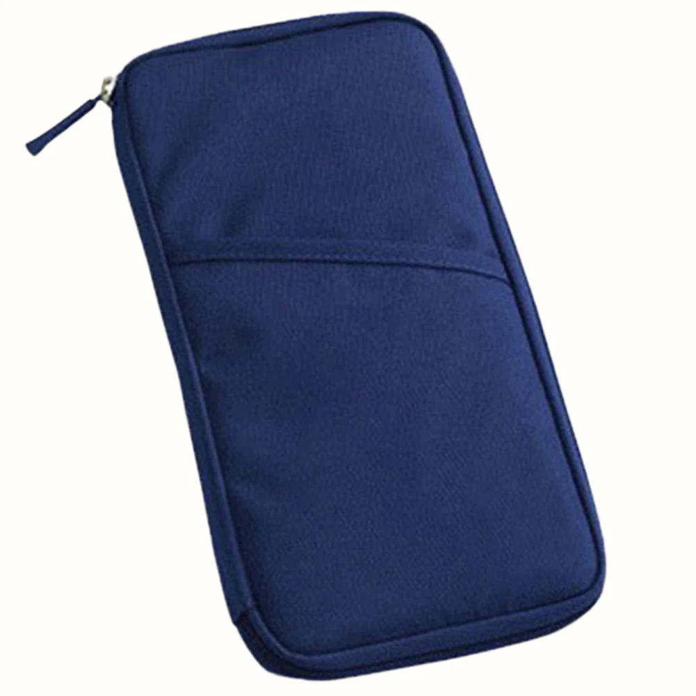 Navy Blue Хит, кошелек для наличных, органайзер, сумка, кошелек, модный, для путешествий, паспорта, кредитных карт, ID, держатель для карт, многофункциональная дорожная группа P5 - Цвет: Navy Blue