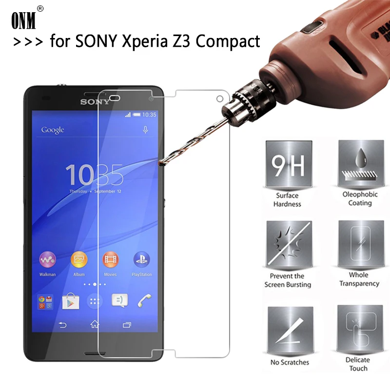 2.5D 0 26 мм 9H Премиум Закаленное стекло для SONY Xperia Z3 компактная Защитная пленка