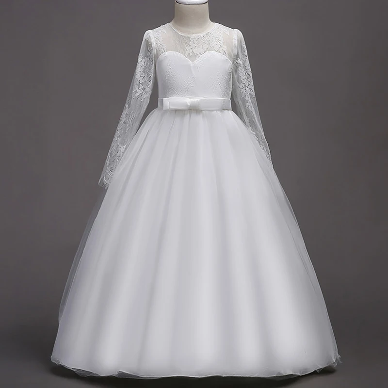 Великолепное платье для причастия открытое кружевное принцессы косплея 2019 г.