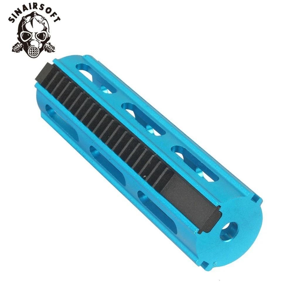 Hot MA Tactical Full Steel 19 Teeth Aluminum Blue Piston For Airsoft AEG R85 SR25 Gearbox Paintball Shooting Hunting Accessories | Спорт и