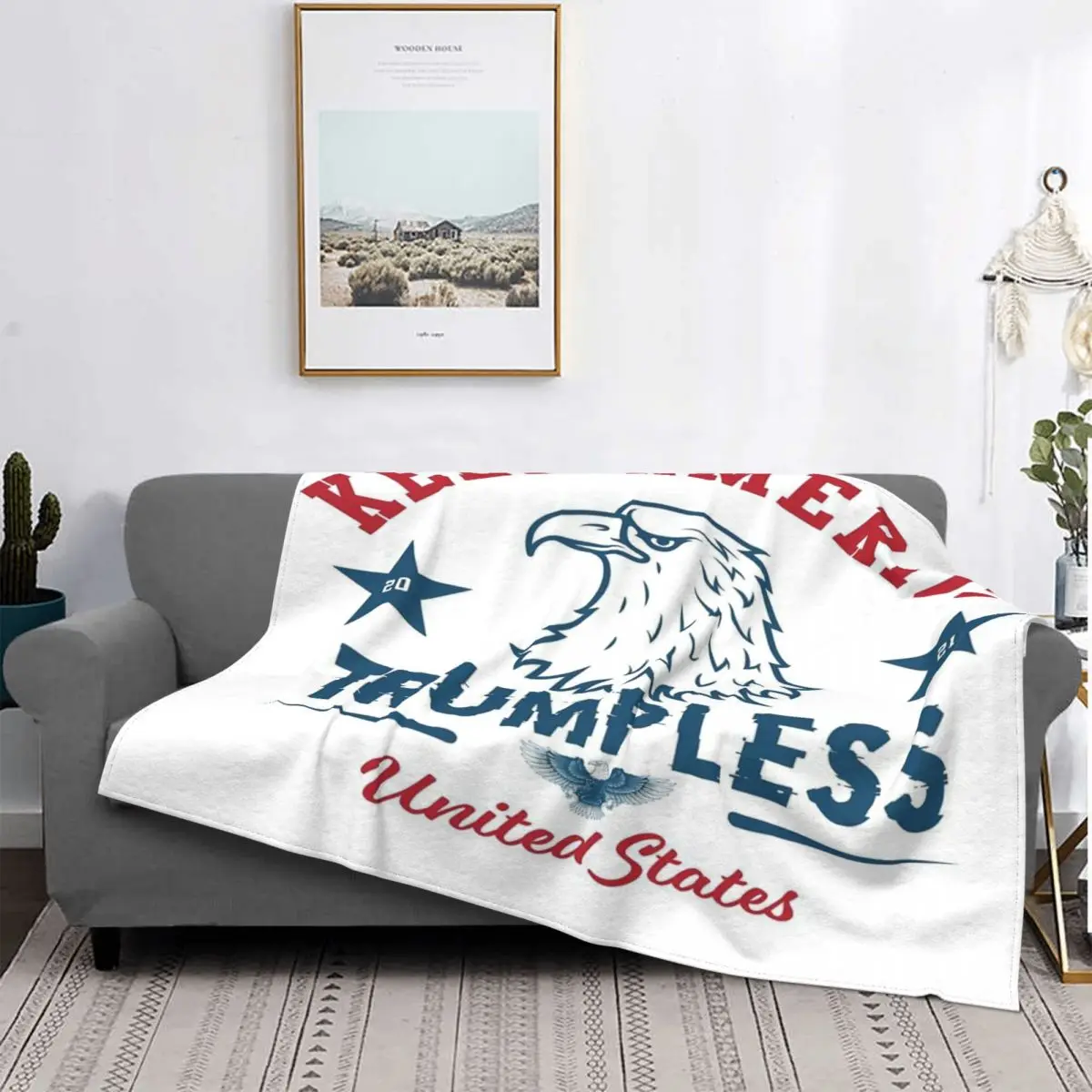 

Manta с принтом Дональда Трампа на зиму, куклы для cama, manta de lana, 135