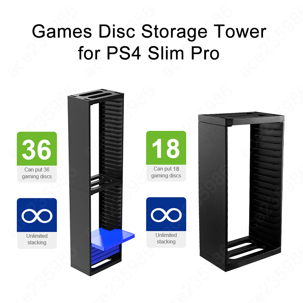 Контейнер для хранения игровых дисков Host Disk Tower вертикальная подставка 18 36 PlayStation