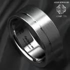 Обручальное кольцо из карбида вольфрама с начесом из титана, обручальное кольцо для невесты, ювелирные изделия для мужчин