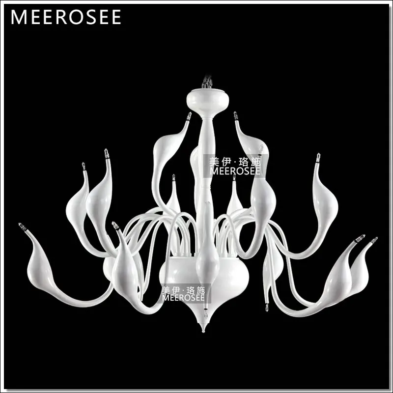 Современная люстра лампа освещение романтическая черная лебедь Подвесная