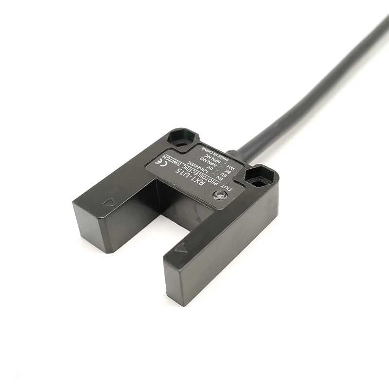 

Taidacent U Slot NPN IR Photoelectric Level Sensor Four Wire 12~24V Normally Open/Normally Closed 10/15mm Wide Slot