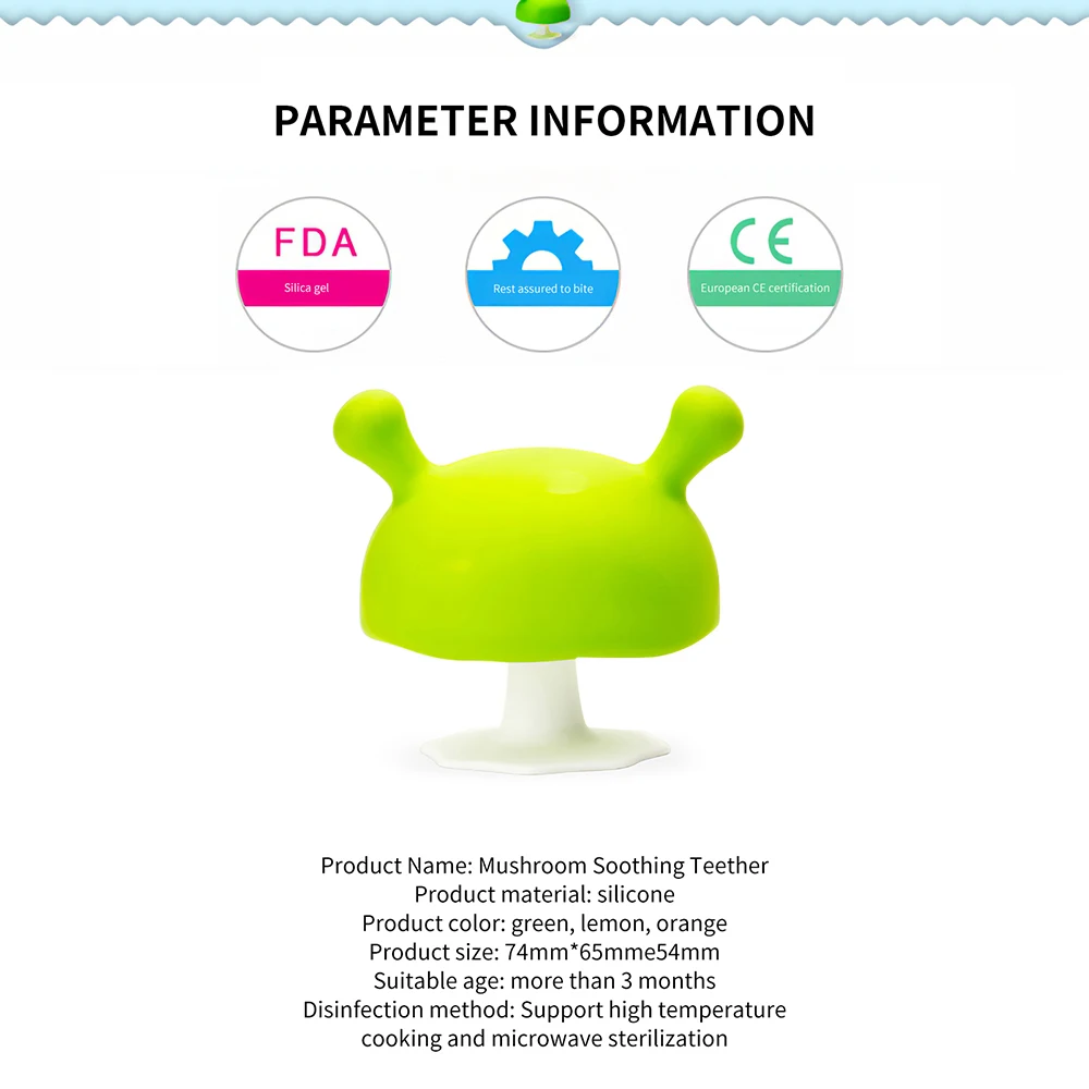

Adjustable Teeth Grinder Toy Anti-Dropping Protective Dental Care Finger Sucking Teether With Sucking Cap For Aged 3 Months Baby