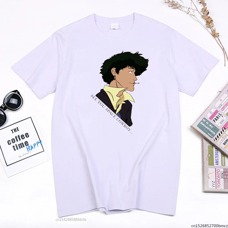 

See You Space Cowboy 90s Anime Women Tshirt Cool Spike Spiegel Classic Memory Tops Vintage Womenga Summer Tees