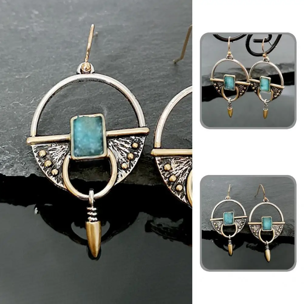 

Портативные стильные универсальные серьги в стиле ретро, 1 пара, Легкие Подвесные серьги, универсальные ювелирные аксессуары