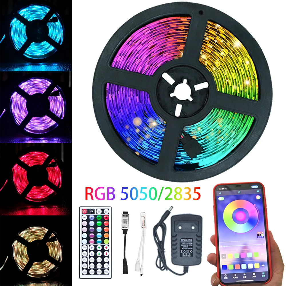Светодиодные ленты светодиодные RGB 5050 2835 водонепроницаемые изменяющие цвет