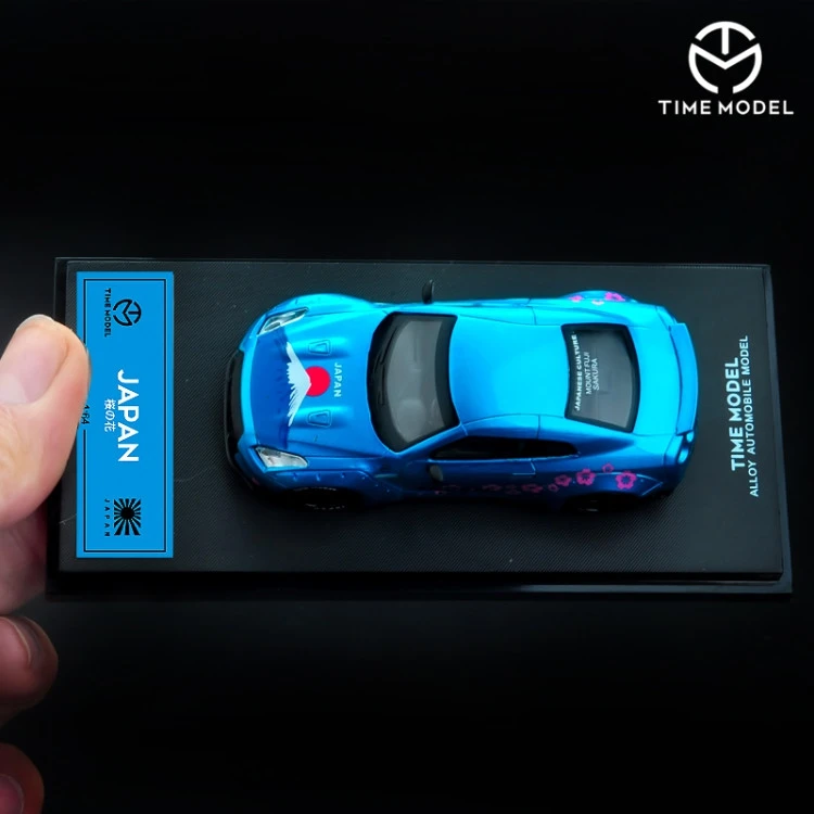 Модель времени 1/64 Nissan Skyline GT-R R35 японская Гора Фудзи сакула Хацунэ Мику литья под давлением модель автомобиля