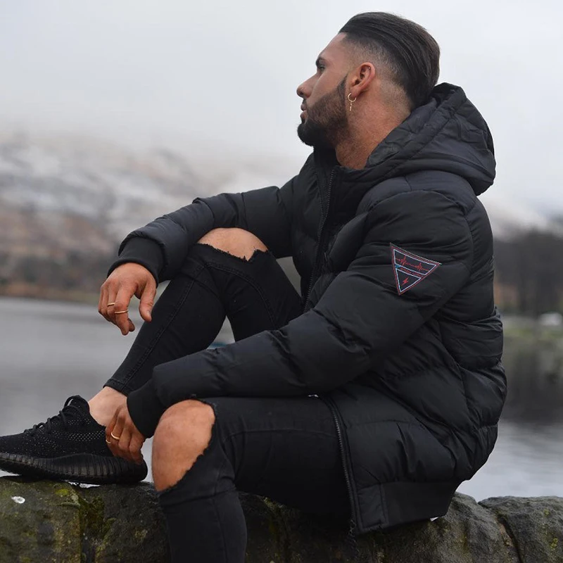 Новинка 2019 модные куртки Мужская парка casaco masculino осенне-зимняя теплая верхняя