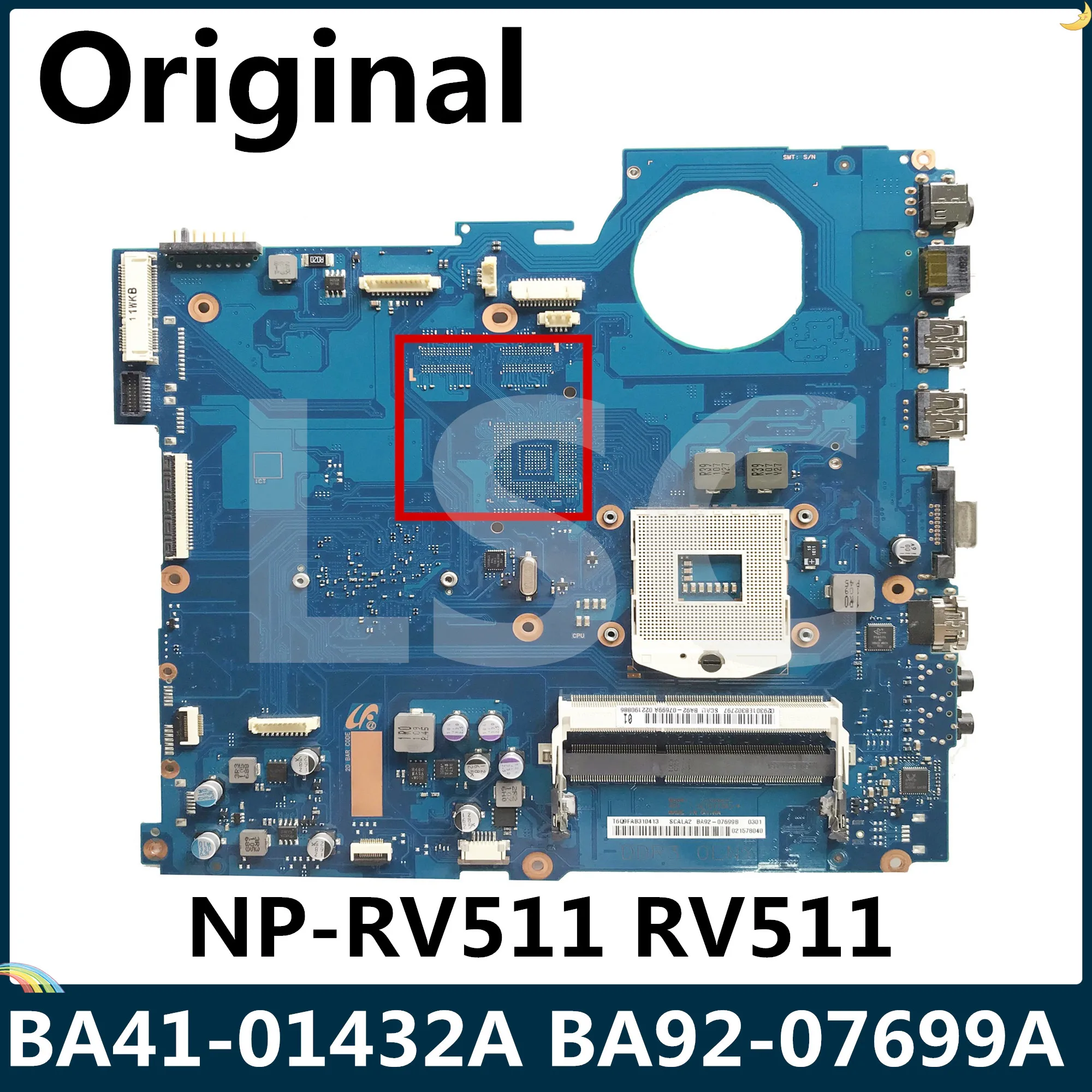 СОП для Samsung RV511 NP-RV511 Материнская плата ноутбука BA41-01432A BA92-07699A BA92-07699B HM55 100% рабочих