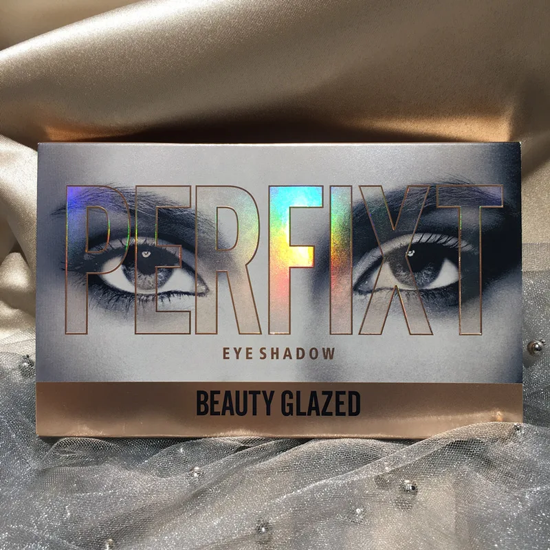 Палетка теней BEAUTY GLAZED нюдовая для макияжа глаз тени водостойкие 18 цветов