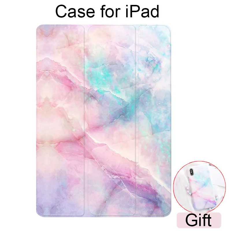 Чехол для iPad Pro 2020 11 12 9 8 7 поколения розовый мраморный смарт чехол планшета Air 4 3 2