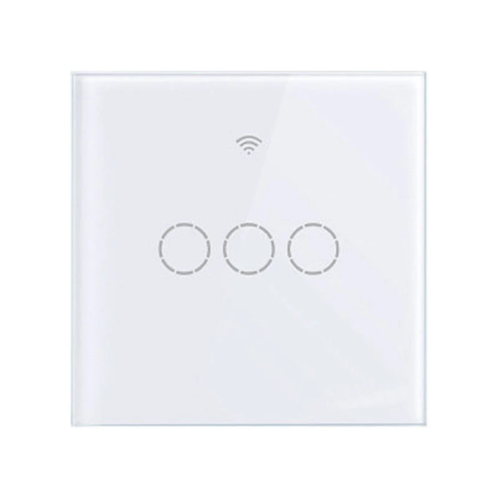 

Touch Smart Wall Light Switch Works With Alexa And Google Hub Tuya Offices Home Wire No-Capacitor Panel Accessories No Capacitor